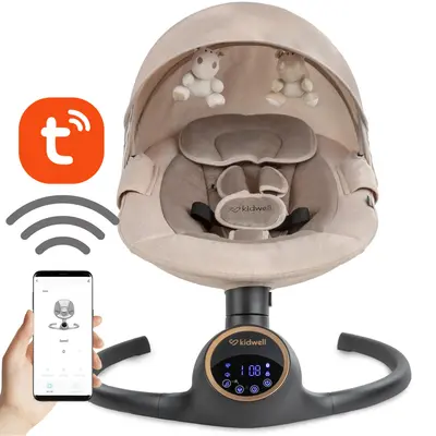 Leagan Electric Bebelusi Kidwell Reve 2 In 1, Bluetooth, Telecomanda  Aplicatie Tuya, 5 Viteze, 0+ Luni Pjbbuelrev01a4