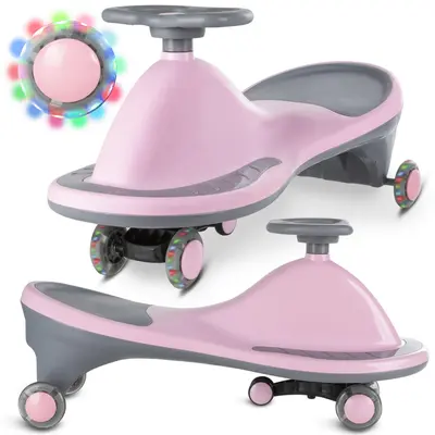 Masinuta Gravitationala Kidwell Rollo Pink Cu Roti Led, 3+ Ani, Pana La 100 Kg Pjbjedzrol02a0