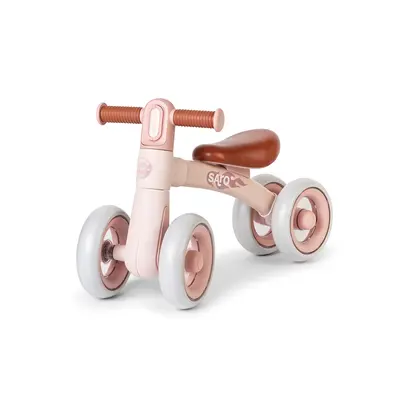 Bicicleta De Echilibru Saro , &oelig;ride Free,   Pink, Fara Pedale, Cu 4 Roti Pentru Stabilitate (2 Fata + 2 Spate), Lumina Frontala, 12+ Luni, Max 25 Kg Pjb89001