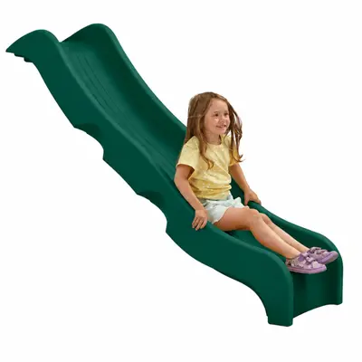 Tobogan pentru uz public optima, verde, 240 x 50 x 44 cm, pentru platforma de 1.25 m inaltime, kbt - okekbt445.012.002.001