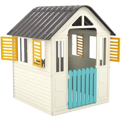 Casuta pentru copii Pilsan Country House gray HUBPL-06-092-GR