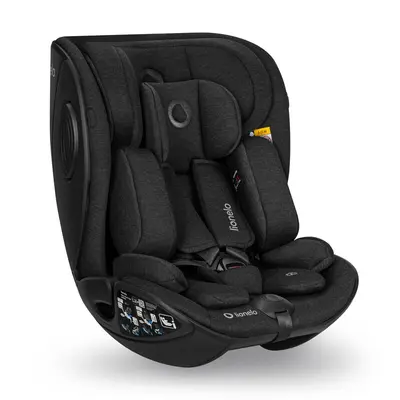 Scaun auto, Lionelo, Moxie Next, i-Size, 40-105 cm, Tetiera reglabila pe 8 trepte, Inclinare spatar in 5 pozitii, Carcasa ventilata, Din bambus, Protectie avansata, Husa detasabila, Conform cu R129, Negru BYNLO-MOXIE_NEXT_I-SIZE_BLACK_CARBON