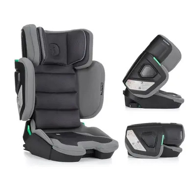 Scaun auto, Petite&Mars, Flex Pro i-Size, Orientare in directia sensului de mers, Tetiera reglabila in 8 pozitii, cu Isofix, Pliabil, R129, 100-150 cm, 3-12 ani, Gri BYN649681