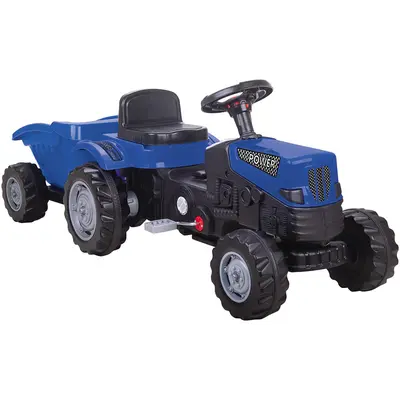 Tractor cu pedale si remorca Pilsan Power with Trailer blue HUBPL-07-326-BL