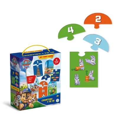Puzzle de asociere cu numere - paw patrol