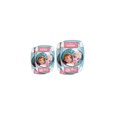 Set protectii cotiere si genunchiere pentru copii, Stamp, Disney, Frozen, Marime universala, Potrivite pentru role, trotineta sau patine, Albastru BYNRN246094