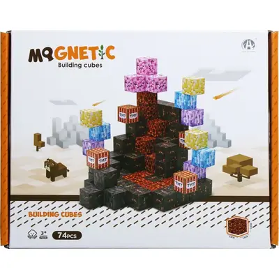 Cuburi magnetice - tnt 74 piese (2 cm)