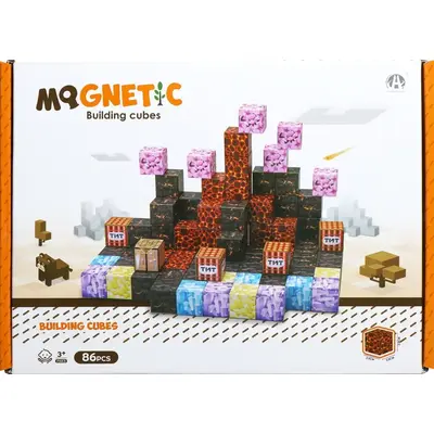 Cuburi magnetice - tnt 86 piese (2 cm)