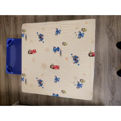 Cearsaf cu elastic din bumbac Amoras pentru patut/saltea de 100 x 100 cm - MDC11027100