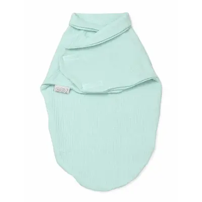 Paturica De Infasat Din Bumbac Baby Swaddle Puzzle Muslin Menta Amy Pjb80847_1