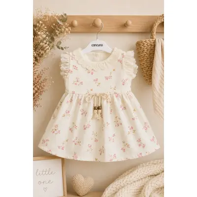 Rochita cu floricele pentru bebelusi, bebly kids tram7-3-2