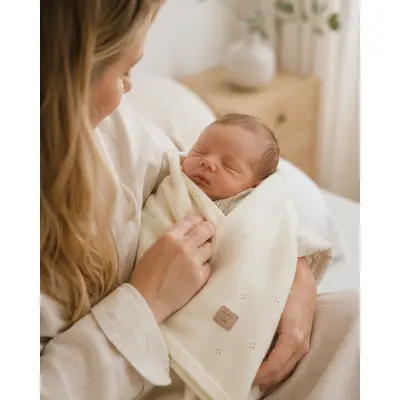 Paturica Premium Din Lana Merino Certificata Babyly ,   Ivory, 75a 100 Cm, Antialergica, Termoreglanta, Handmade Polonia   Nou-nascut+ Pjb97911