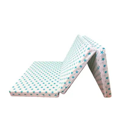 Saltea Pliabila Spuma Poliuretanica 120x60x5 cm - Light Blue Stars MYK00089276