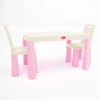 Set masa copii si scaune MyKids 04680/12 Light Pink MYK00089287