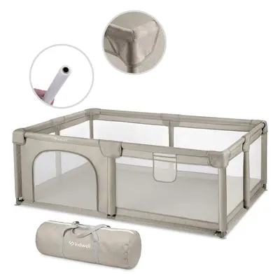 Tarc Pliabil Copii Kidwell Fanko 120x180 Cm Beige, Pentru Joaca Extinsa, Mai Mult Loc, 0,  6 Ani Pjbkomofan02a2