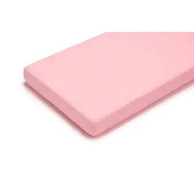 Cearsaf Din Bumbac Jersey Cu Elastic Pe Contur 120x60x15 Cm, Roz Pjbpjb_22