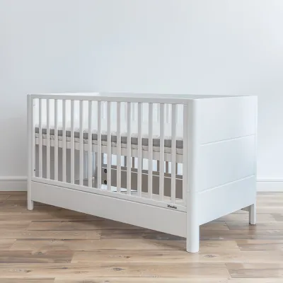 Patut Din Lemn Masiv, Transformabil Pentru Bebe Si Junior, Smooth 140 X 70 Cm Pjbsmooth_140