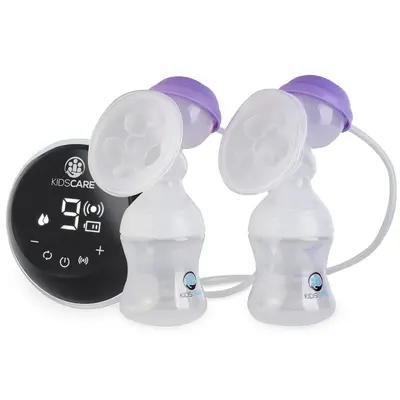Pompa de san electrica dubla cu acumulator, cu functie de masaj si 15 niveluri de aspiratie kidscare kc134