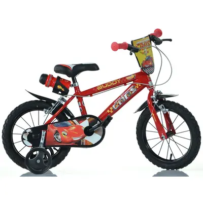 Bicicleta pentru copii cars db-414u-cr dino bikes, 14 inch