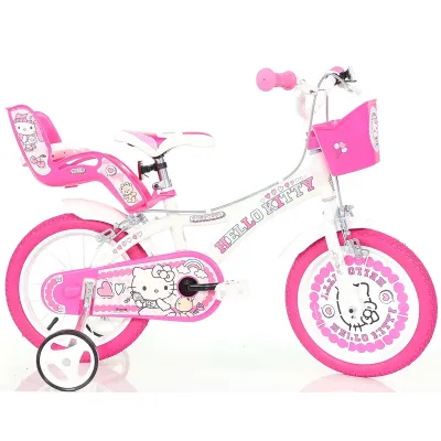 Bicicleta pentru copii hello kitty db-616g-hk dino bikes, 16 inch