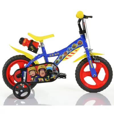 Bicicleta pentru copii fireman sam db-612l-sip dino bikes, 12 inch