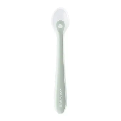 Lingurita din silicon lichid, ultra-moale si delicata cu gingiile, cu carcasa, 4 luni+, Sage