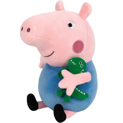 Jucarie din plus George cu Mr. Dinosaur, Peppa Pig, 25 cm