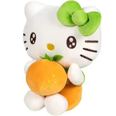 Jucarie din plus Hello Kitty cu portocala, 22 cm