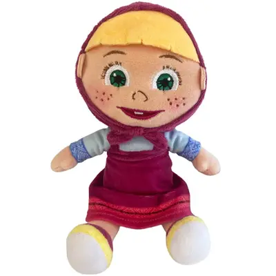 Jucarie din plus Masha, Masha & The Bear, 18 cm (asezata)