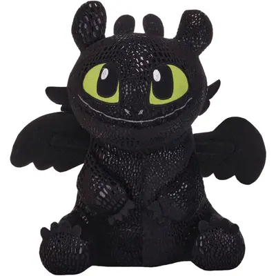 Jucarie din plus Toothless negru, Dragons, 22 cm