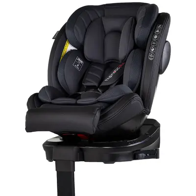 Scaun auto Chipolino Hypnotic Plus I-Size 40-150 cm cu sistem Isofix si sezut rotativ charcoal HUBSTKHYPS0261CH