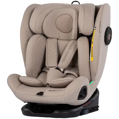 Scaun auto Chipolino Techno iGrow I-Size 40-150 cm cu sistem Isofix si sezut rotativ latte HUBSTKTHG02603LA