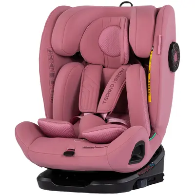 Scaun auto Chipolino Techno iGrow I-Size 40-150 cm cu sistem Isofix si sezut rotativ powder pink HUBSTKTHG02605PP