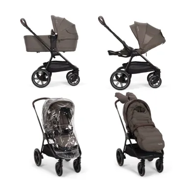 Nuna - carucior 2 in 1 triv lx chestnut cu set de accesorii pentru toate anotimpurile bbbstc21300chegl