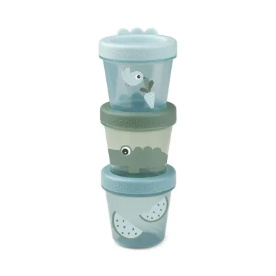 Set 3 recipiente alimente Done by Deer Croco Green