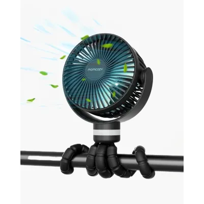 Ventilator portabil pentru carucior Momcozy Black