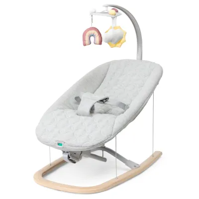 Balansoar pentru bebelusi Chicco Zen Wave, structura lemn, Wooden Grey (Gri), 0luni+ CHC8709180-8