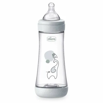 Biberon Chicco Perfect5 300ml, biofunctional, anti-colici, tetina silicon, flux rapid, unisex, 4luni CHC2023532-7