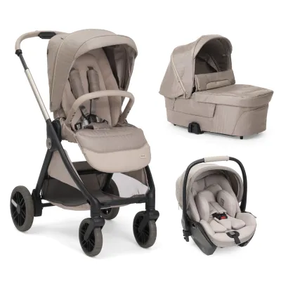 Carucior copii 3 in 1 Chicco Bellagio Primo, First Seat Recline, ComoLake (bej), 0luni+ CHC8724006+8713706+8710006-8
