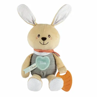 Jucarie copii din plus Chicco My Sweet DouDou multisenzorial cu zornaitoare, bej, 0luni+ CHC11467-1