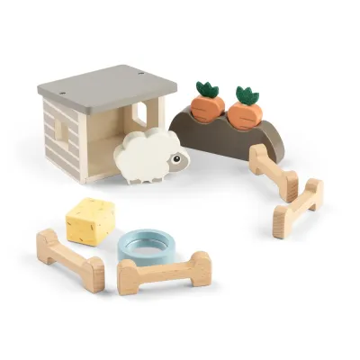 Set de joaca din lemn Tiny Farm Done by Deer Sheepy Multicolor