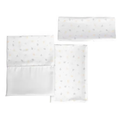 Set lenjerie din fibra bambus pentru patut Chicco Next2Me Forever, Foliage, 0 luni+ CHC0112335-8
