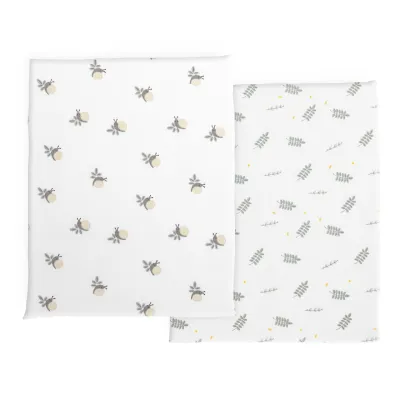 Set lenjerie din fibra bambus pentru patut Chicco Next2Me Forever, Greenery, 0 luni+ CHC0112235-8