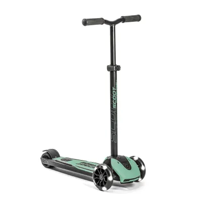 Trotineta Premium Copii Scoot  Ride Highwaykick 5 Led Forest ,   Reglabila, Roti Luminoase, 5 Ani+, Pana La 80 Kg Pjb96438
