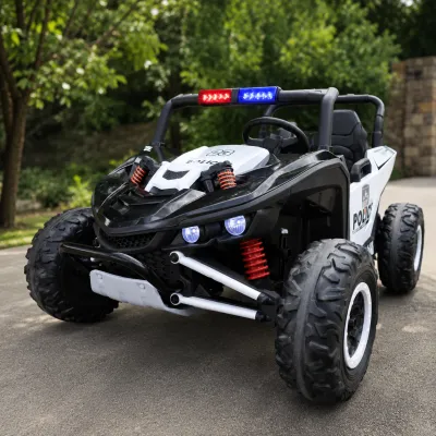 Buggy Electric Politie 2 Locuri Police Patrol 24v ,   2 Motoare 400w, Girofar Led, Bluetooth, Suspensii, Centura 3 Puncte   Max. 50 Kg Pjbc4k110politie