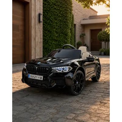 Mae Ina Electrica Bmw M5 24v Negru Metalic, Licenta Oficiala ,   Telecomanda 2.4g, Scaun Piele Pjbc4k118zwart-3519