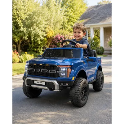 Mae Ina Electrica Ford Raptor 24v Albastru, 2 Locuri, Licenta Oficiala ,   Telecomanda 2.4g, Scaun Piele Pjbc4k0985blauw