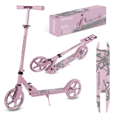 Trotineta Pliabila Kidwell Blast Light Pink, Roti Mari 200 Mm, Rulmenti Abec-7, Ultra Usoara 3.8 Kg, 100 Kg, 8+ Ani Pjbhuskbla01a3