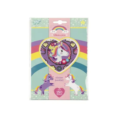 Carnetel cu stickere unicorni Creative Craft, 4 file BPTCJK071117