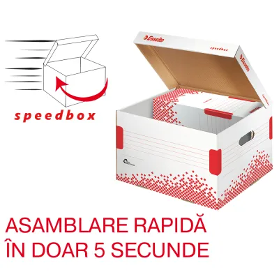 Container de arhivare Esselte Speedbox cu capac L BPTCSL200301